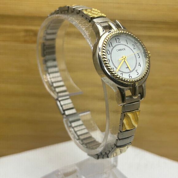 Timex Carriage Women's Demi Watch, Two-Tone Stainless Steel - Picture 4 of 5